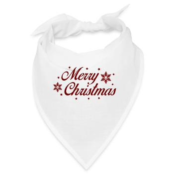 merry christmas - Bandana - Weiß - Vorne