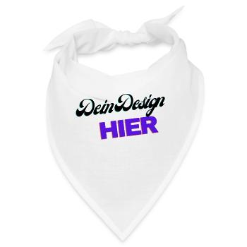 Dein Design - Bandana - Weiß - Vorne