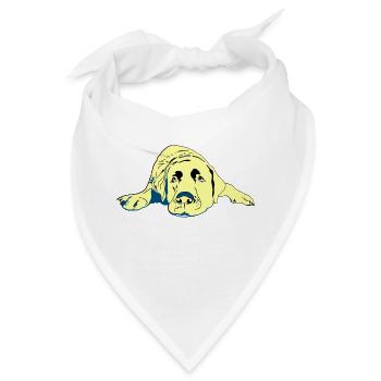 Labrador - Bandana - Weiß - Vorne