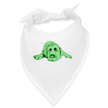 Labrador - Bandana - Weiß - Vorne