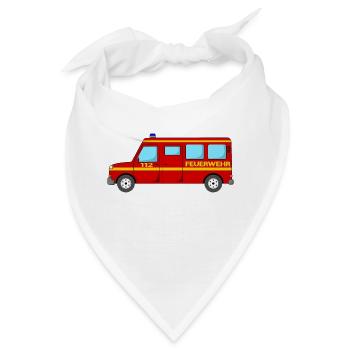 Feuerwehrbus 112 - Bandana - Weiß - Vorne