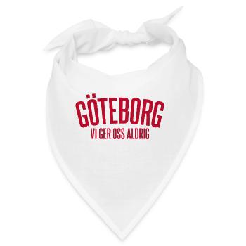 Göteborg Wir geben nie auf - Bandana - Weiß - Vorne