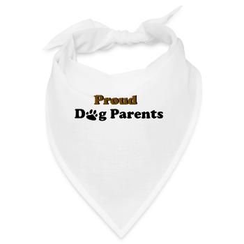 Proud Dog Parents - Bandana - Weiß - Vorne