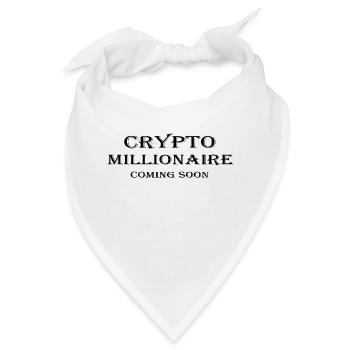 Crypto Bitcoin Trading - Bandana - Weiß - Vorne