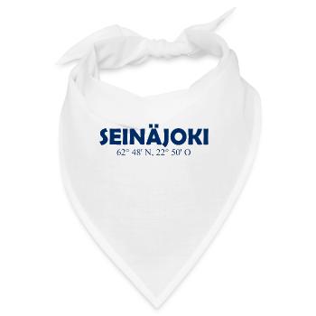 Seinäjoki - Finland - Coordinates - Longitude - Bandana - Weiß - Vorne