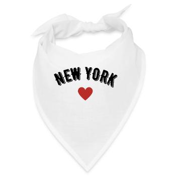 New York - Bandana - Weiß - Vorne