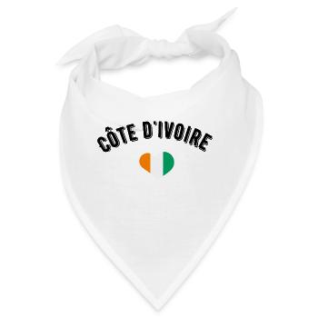 Elfenbeinküste - Bandana - Weiß - Vorne