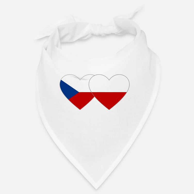 République tchèque Pologne Drapeau large Bandana