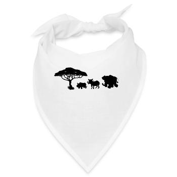 Safari Zoo Animal Safari Zoo - Bandana - Weiß - Vorne