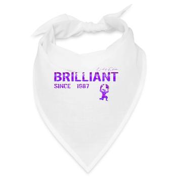 Brilliant since 1987 - Bandana - Weiß - Vorne