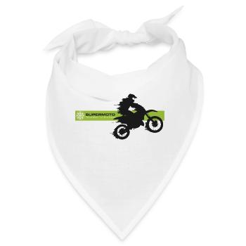 SUPER MOTO speed - Bandana - Weiß - Vorne
