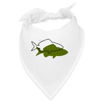 Goldfisch - Bandana - Weiß - Vorne