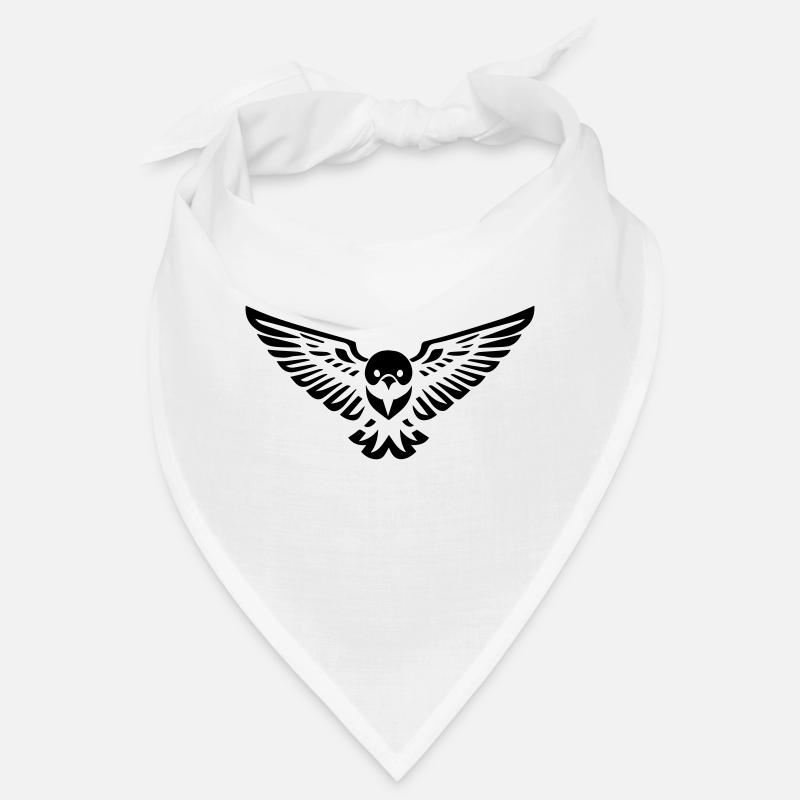 bird type owl or eagle flying in front Bandana