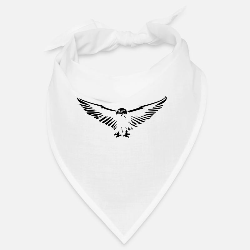 aigle volant ouvrant ses ailes stylisé simple Bandana