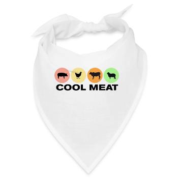 Kühles Fleisch - Bandana - Weiß - Vorne