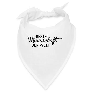 Beste Mannschaft der Welt - Bandana - Weiß - Vorne