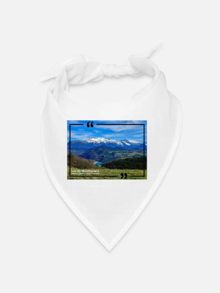Der Monteynard-See 120323 - Bandana - Weiß - Vorne