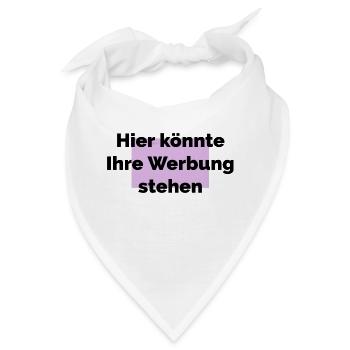 Hier könnte ihre Werbung stehen - Bandana - Weiß - Vorne