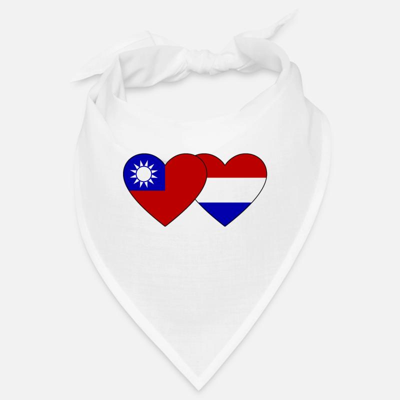 Taiwan Holland Flag Heart Bandana