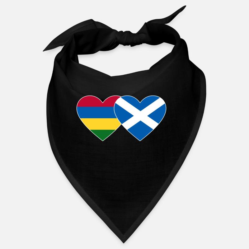 Maurice Écosse Flag Coeur Bandana