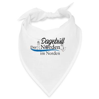 Dagebüll - Der Norden im Norden - Bandana - Weiß - Vorne