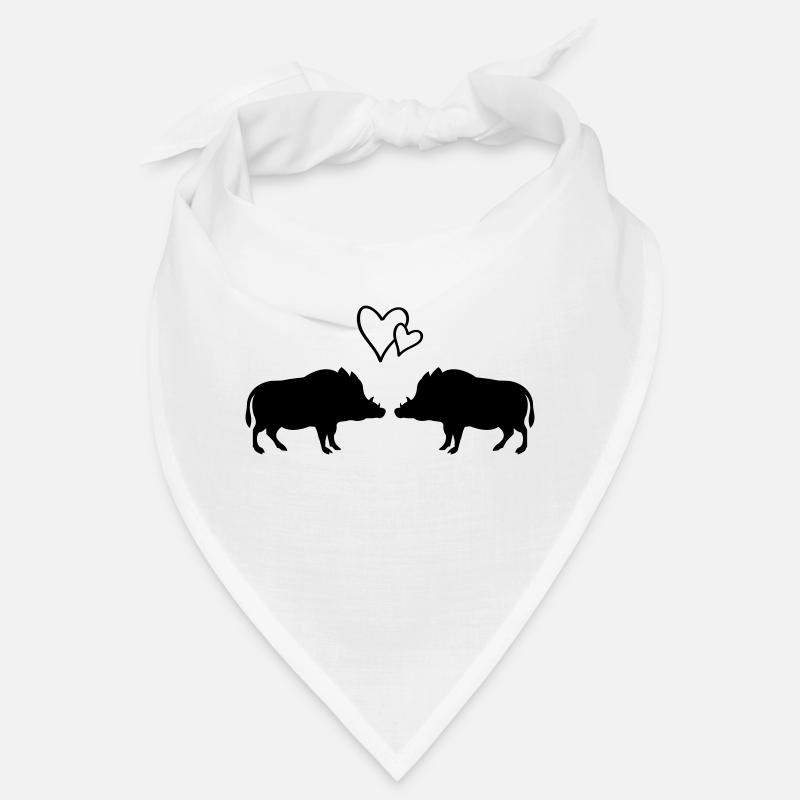 Wild boars in love Bandana
