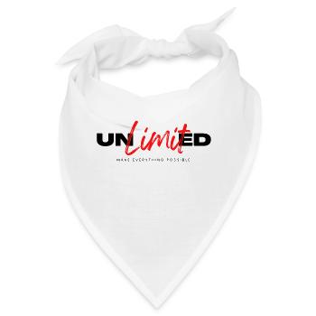Schalte Dein Potenzial mit "Unlimited" frei - Bandana - Weiß - Vorne