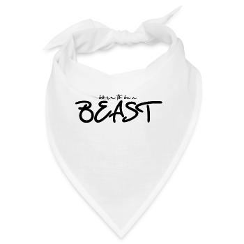 Born to be a Biest - Bandana - Weiß - Vorne