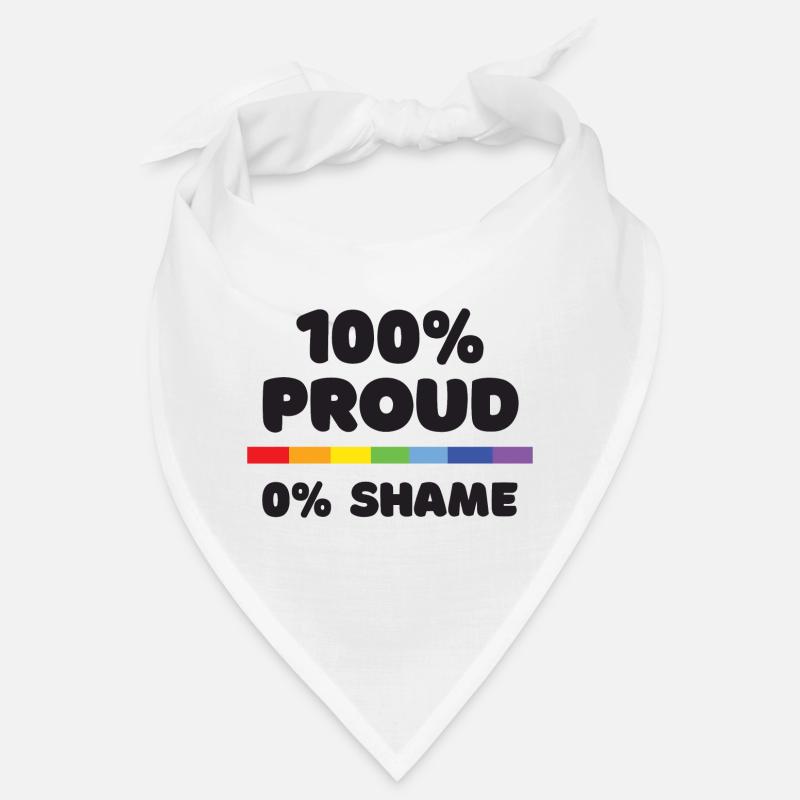 Pride Month - 100% stolz. 0% Scham Bandana