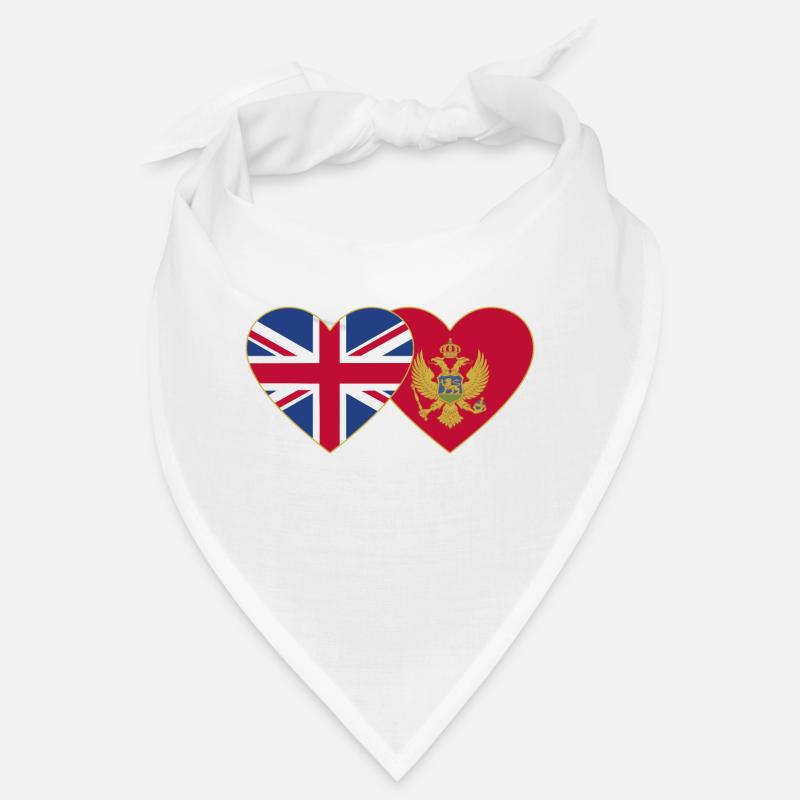 Angleterre Monténégro drapeau Bandana