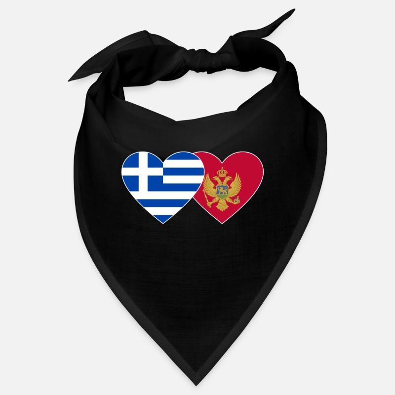 Grèce Monténégro drapeau Bandana