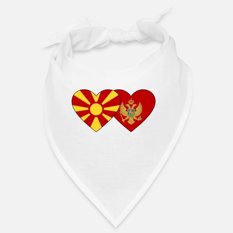 Macédoine Monténégro drapeau Bandana