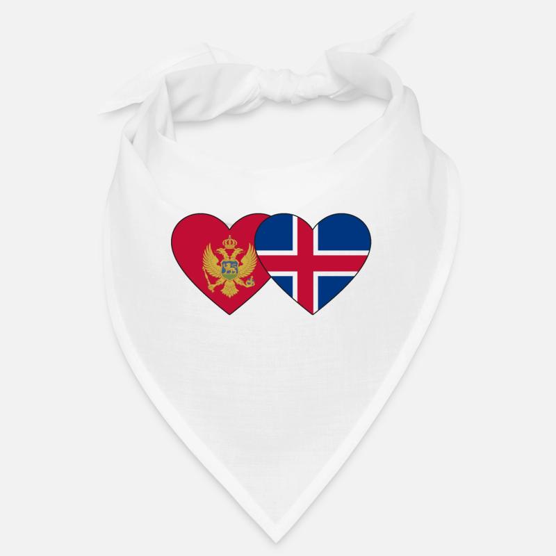 Monténégro Drapeau de l’Islande Bandana