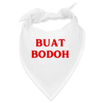 Malaysisch Sprache nichts machen - Bandana - Weiß - Vorne