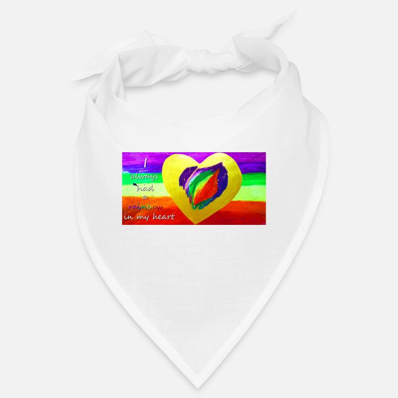 Rainbow Heart Bandana