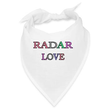 Radar Liebe - Bandana - Weiß - Vorne