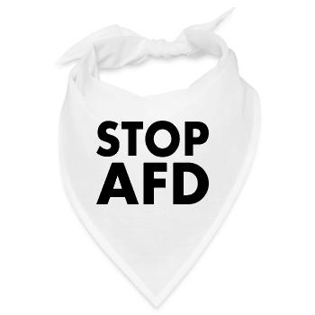 Stop afd - Bandana - Weiß - Vorne