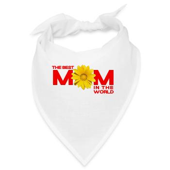 Die beste Mutter der Welt - Bandana - Weiß - Vorne