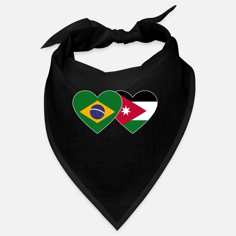 Brésil Jordan Drapeau Coeur Bandana