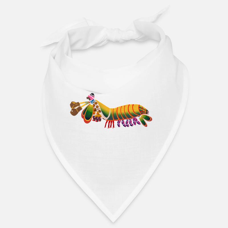 Fangschreckenkrebs mit Boxhandschuh Melone Bandana