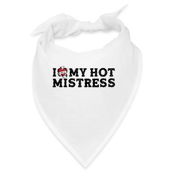 Ich liebe meine heiße Herrin - Ich liebe meine Herrin - Bandana - Weiß - Vorne