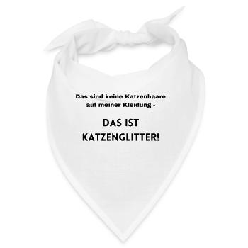 Das perfekte Statement zu Katzenhaaren - Bandana - Weiß - Vorne