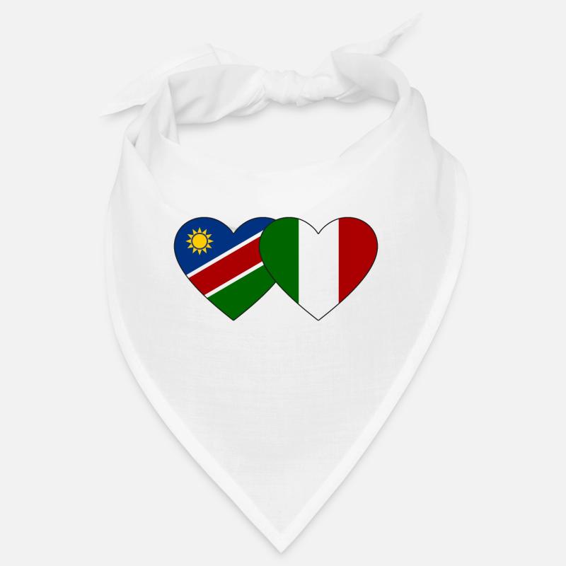 Namibia Italien Flagge Herz Bandana