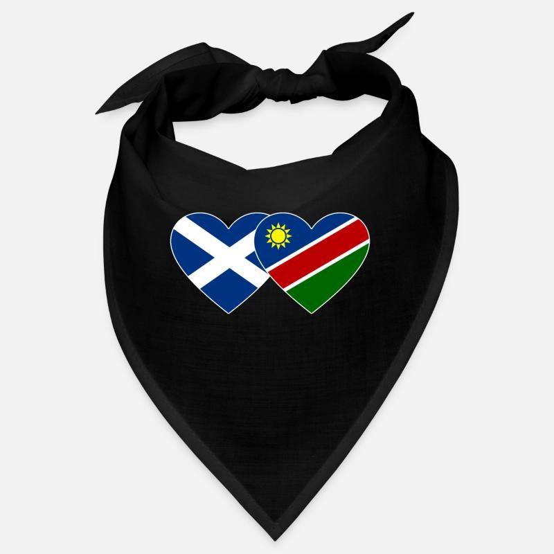 Scotland Namibia Flag Heart Bandana