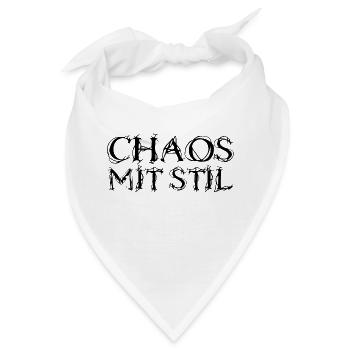 Chaos mit Stil - Bandana - Weiß - Vorne