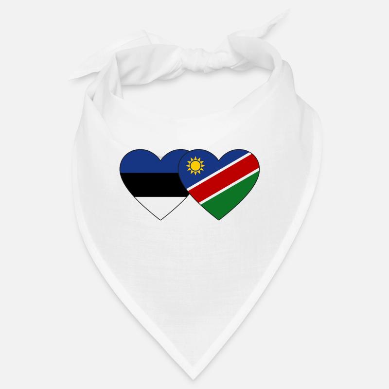 Estonia Namibia Flag Heart Bandana
