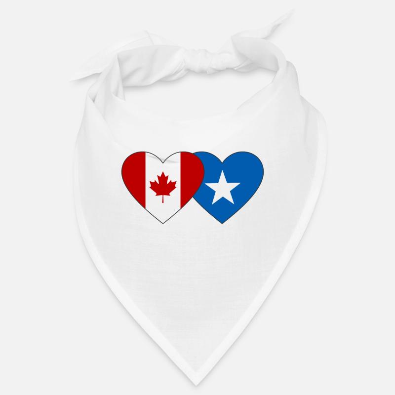Cœur de drapeau de la Somalie du Canada Bandana
