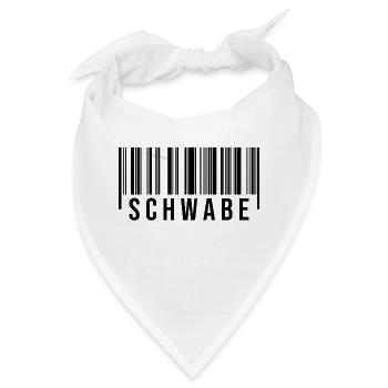 Schwabe Strichcode - Bandana - Weiß - Vorne