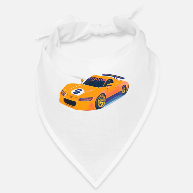 Argent des voitures de course Bandana