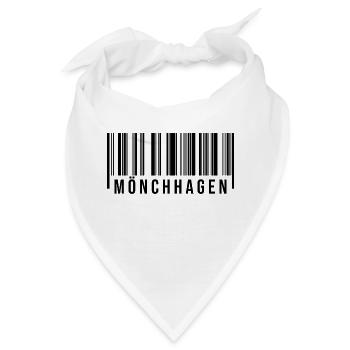 Mönchhagen Strichcode - Bandana - Weiß - Vorne